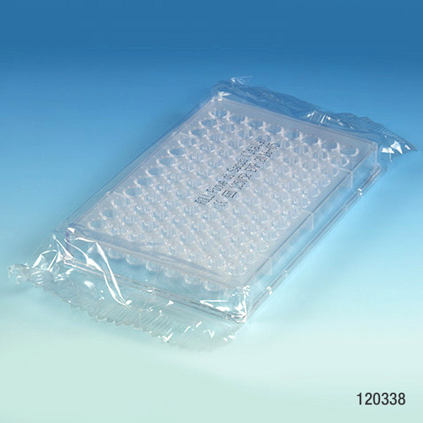 Globe Scientific Microtest Plate, 96-Well, Flat Bottom, PS, STERILE, Individually Wrapped Plate; Multi-Well plate; Microtest Plate; Flat Bottom; Microtitration Plate
